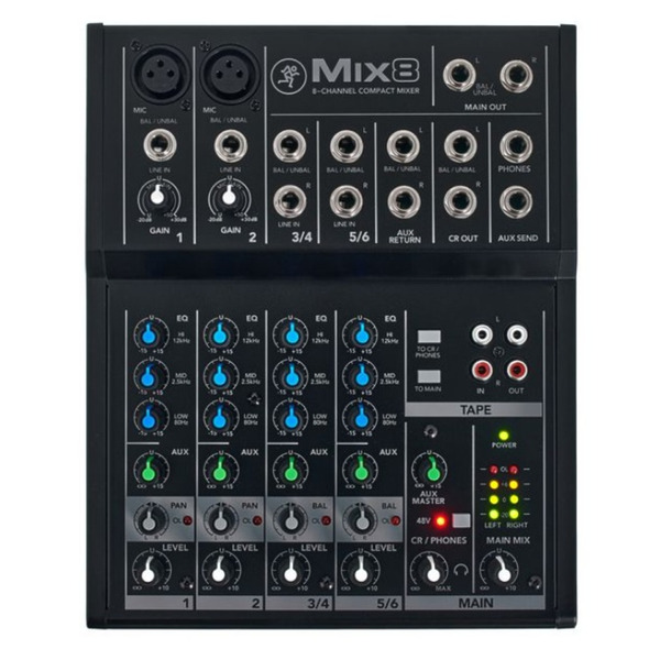 Mixer Analog - Mackie Mix8 E-Music Shop