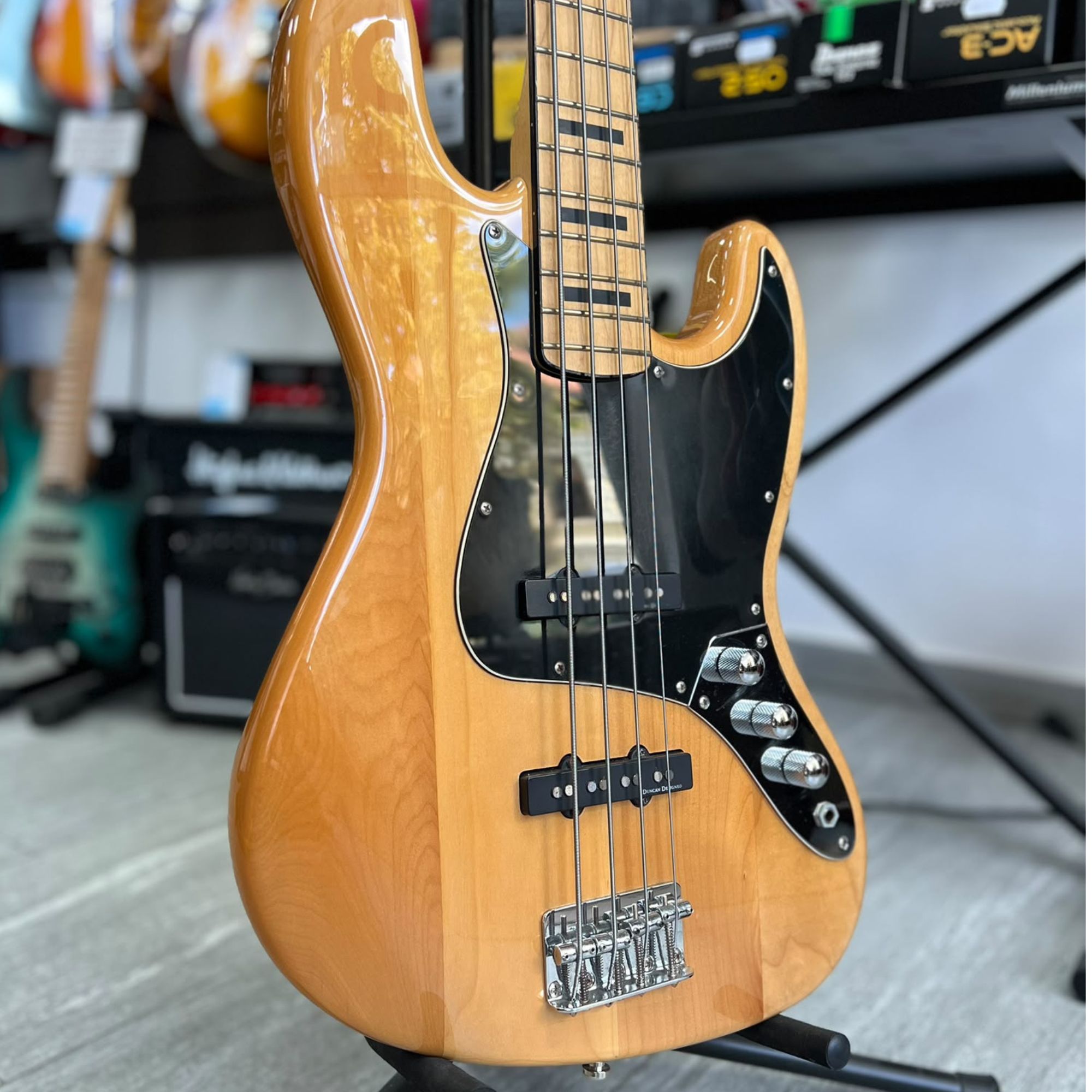 Chitara Bass- Squier Vintage Modified Jazz Bass ’70s (natural finish)- Second Hand cu Garanție - imagine 3